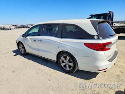 Drugie zdjęcie samochodu z przodu: 2019 HONDA ODYSSEY EXL VIN:5FNRL6H72KB041351 - miniatura