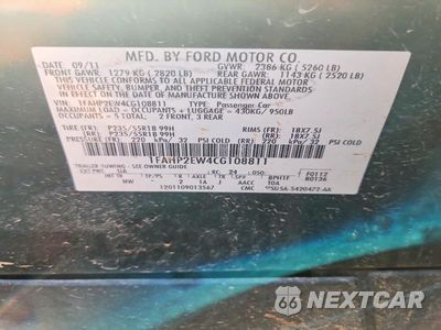 Zdjęcie 13 z 13 samochodu: 2012 FORD TAURUS SEL VIN:1FAHP2EW4CG108811 - miniatura