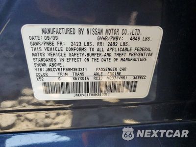 Zdjęcie 12 z 12 samochodu: 2009 INFINITI G37 SEDAN X VIN:JNKCV61F99M363311 - miniatura
