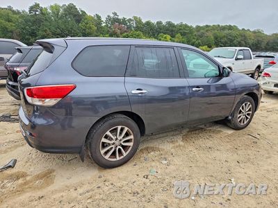 Trzecie zdjęcie samochodu z tyłu: 2014 NISSAN PATHFINDER S VIN:5N1AR2MM1EC727619 - miniatura