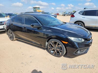 Czwarte zdjęcie samochodu z boku: 2019 HONDA CIVIC SPORT VIN:19XFC2F82KE009318 - miniatura