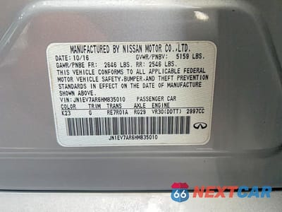 Zdjęcie 10 z 10 samochodu: 2017 INFINITI Q50 3.0T PREMIUM VIN:JN1EV7AR6HM835010 - miniatura