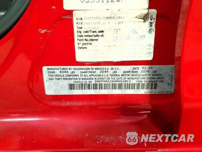 Zdjęcie 13 z 13 samochodu: 2010 VOLKSWAGEN JETTA SE VIN:3VWTX8AJXAM651811 - miniatura