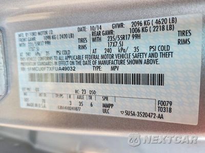 Zdjęcie 13 z 13 samochodu: 2015 FORD ESCAPE S VIN:1FMCU0F7XFUA49032 - miniatura
