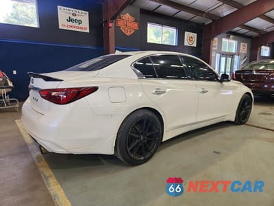 Trzecie zdjęcie samochodu z tyłu: 2018 INFINITI Q50 3.0T LUXE VIN:JN1EV7AP2JM362100 - miniatura