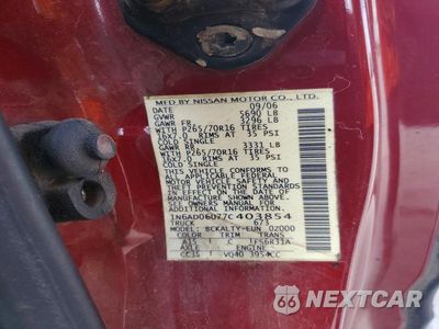 Zdjęcie 12 z 12 samochodu: 2007 NISSAN FRONTIER SE VIN:1N6AD06U77C403854 - miniatura