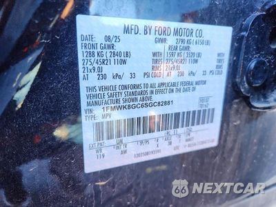 Zdjęcie 14 z 14 samochodu: 2025 FORD EXPLORER S VIN:1FMWK8GC6SGC82881 - miniatura