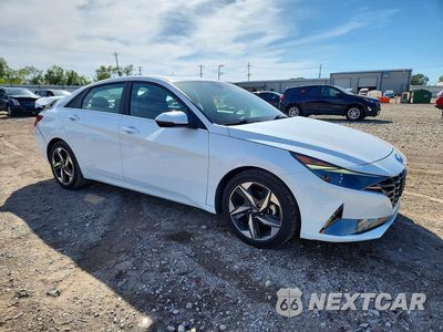 Czwarte zdjęcie samochodu z boku: 2021 HYUNDAI ELANTRA SEL VIN:5NPLN4AG8MH001567 - miniatura