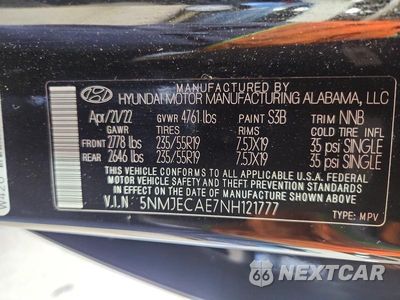 Zdjęcie 13 z 13 samochodu: 2022 HYUNDAI TUCSON LIMITED VIN:5NMJECAE7NH121777 - miniatura
