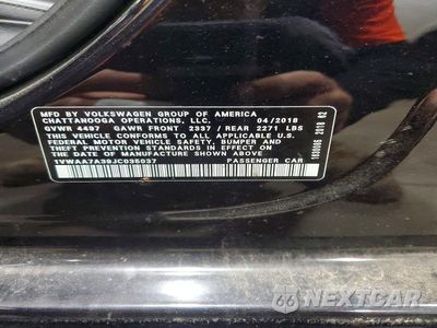 Zdjęcie 12 z 12 samochodu: 2018 VOLKSWAGEN PASSAT S VIN:1VWAA7A39JC035037 - miniatura