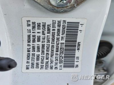 Zdjęcie 12 z 12 samochodu: 2016 HONDA CIVIC EX VIN:19XFC2F73GE201118 - miniatura