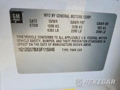 Zdjęcie 13 z 13 samochodu: 2009 CHEVROLET MALIBU LS VIN:1G1ZG57BX9F115845 - miniatura
