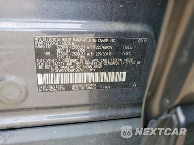 Zdjęcie 12 z 12 samochodu: 2019 TOYOTA RAV4 XSE VIN:2T3EWRFV7KW010874 - miniatura