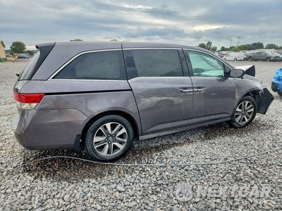 Trzecie zdjęcie samochodu z tyłu: 2015 HONDA ODYSSEY TOURING VIN:5FNRL5H99FB034513 - miniatura
