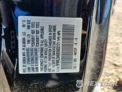Zdjęcie 13 z 13 samochodu: 2014 HONDA ODYSSEY EXL VIN:5FNRL5H69EB032121 - miniatura