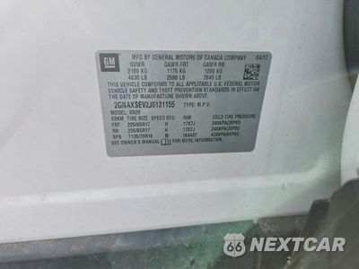 Zdjęcie 12 z 12 samochodu: 2018 CHEVROLET EQUINOX LT VIN:2GNAXSEV2J6131155 - miniatura