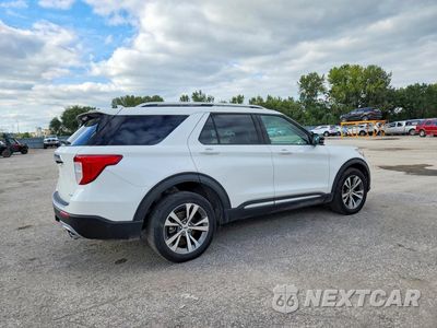 Trzecie zdjęcie samochodu z tyłu: 2020 FORD EXPLORER PLATINUM VIN:1FM5K8HC8LGB75133 - miniatura