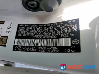 Zdjęcie 12 z 12 samochodu: 2013 TOYOTA PRIUS V THREE VIN:JTDZN3EU8D3194030 - miniatura