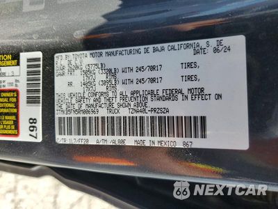 Zdjęcie 12 z 12 samochodu: 2024 TOYOTA TACOMA SR5 VIN:3TMKB5FN5RM006969 - miniatura