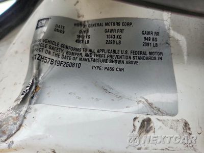 Zdjęcie 12 z 12 samochodu: 2009 CHEVROLET MALIBU 1LT VIN:1G1ZH57B19F250810 - miniatura