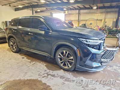 Czwarte zdjęcie samochodu z boku: 2022 INFINITI QX60 LUXE VIN:5N1DL1FR0NC339153 - miniatura