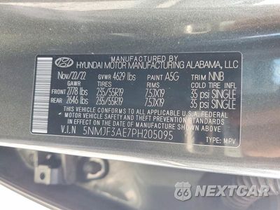 Zdjęcie 13 z 13 samochodu: 2023 HYUNDAI TUCSON SEL VIN:5NMJF3AE7PH205095 - miniatura