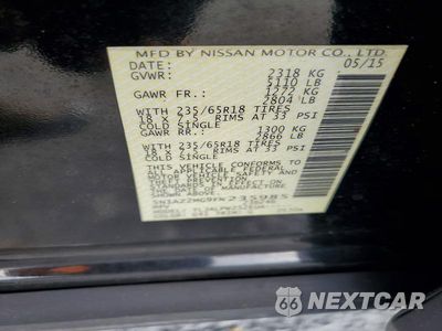 Zdjęcie 14 z 14 samochodu: 2015 NISSAN MURANO S VIN:5N1AZ2MG9FN235985 - miniatura