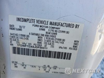 Zdjęcie 13 z 13 samochodu: 2018 FORD F750 SUPER DUTY DUMP TRUCK VIN:1FDWF7DX8JDF00311 - miniatura