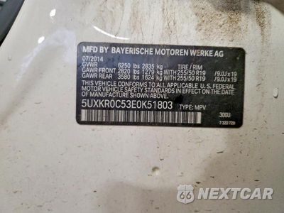 Zdjęcie 12 z 12 samochodu: 2014 BMW X5 XDRIVE35I VIN:5UXKR0C53E0K51803 - miniatura
