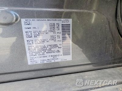 Zdjęcie 13 z 13 samochodu: 2017 NISSAN ROGUE S VIN:5N1AT2MT8HC780024 - miniatura