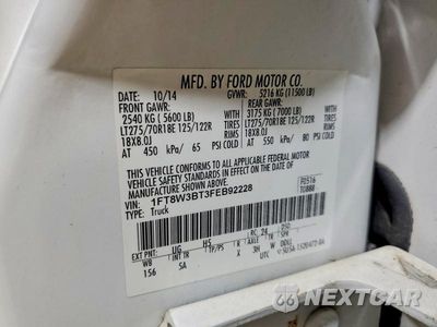 Zdjęcie 13 z 13 samochodu: 2015 FORD F350 SUPER DUTY VIN:1FT8W3BT3FEB92228 - miniatura