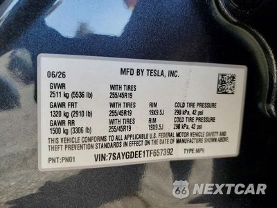 Zdjęcie 13 z 13 samochodu: 2026 TESLA MODEL Y VIN:7SAYGDEE1TF657392 - miniatura