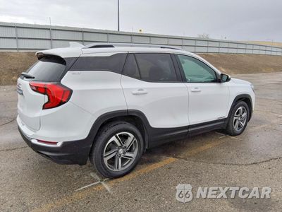 Trzecie zdjęcie samochodu z tyłu: 2021 GMC TERRAIN SLT VIN:3GKALPEV5ML318668 - miniatura