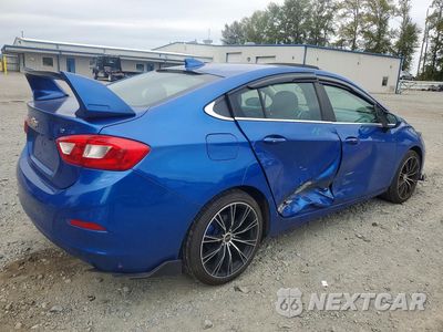 Trzecie zdjęcie samochodu z tyłu: 2017 CHEVROLET CRUZE LT VIN:1G1BE5SM6H7200593 - miniatura