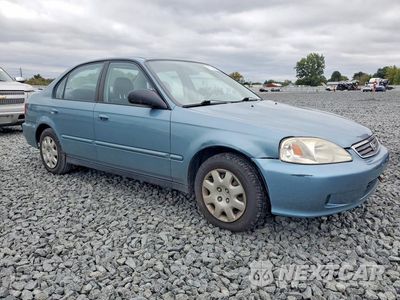 Czwarte zdjęcie samochodu z boku: 2000 HONDA CIVIC BASE VIN:2HGEJ6613YH555569 - miniatura