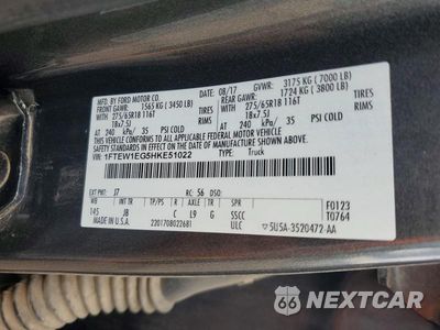 Zdjęcie 12 z 12 samochodu: 2017 FORD F150 SUPERCREW VIN:1FTEW1EG5HKE51022 - miniatura