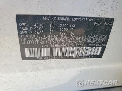Zdjęcie 12 z 12 samochodu: 2020 SUBARU LEGACY SPORT VIN:4S3BWAG63L3019300 - miniatura