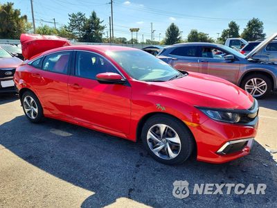Czwarte zdjęcie samochodu z boku: 2020 HONDA CIVIC LX VIN:2HGFC2F69LH532633 - miniatura