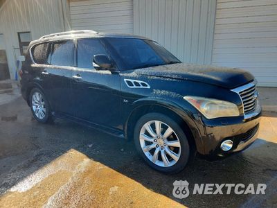 Czwarte zdjęcie samochodu z boku: 2014 INFINITI QX80 BASE VIN:JN8AZ2NE8E9062523 - miniatura