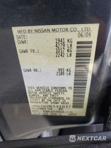 Zdjęcie 12 z 12 samochodu: 2009 NISSAN ALTIMA 2.5 VIN:1N4AL21E39N531037 - miniatura
