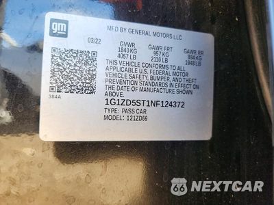 Zdjęcie 12 z 12 samochodu: 2022 CHEVROLET MALIBU LT VIN:1G1ZD5ST1NF124372 - miniatura