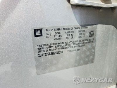 Zdjęcie 12 z 12 samochodu: 2017 CHEVROLET IMPALA LS VIN:2G11Z5SA2H9181559 - miniatura