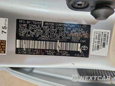 Zdjęcie 12 z 12 samochodu: 2008 TOYOTA PRIUS BASE VIN:JTDKB20U683550292 - miniatura