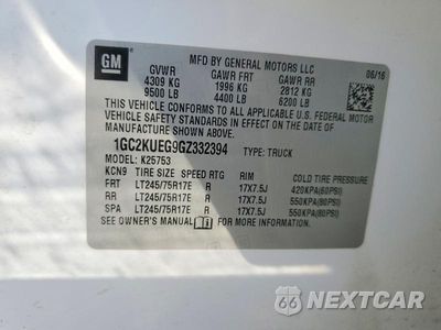 Zdjęcie 12 z 12 samochodu: 2016 CHEVROLET SILVERADO K2500 HEAVY DUTY VIN:1GC2KUEG9GZ332394 - miniatura