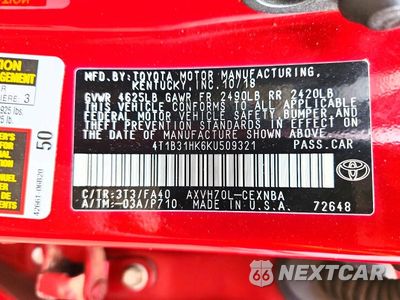 Zdjęcie 12 z 12 samochodu: 2019 TOYOTA CAMRY LE VIN:4T1B31HK6KU509321 - miniatura