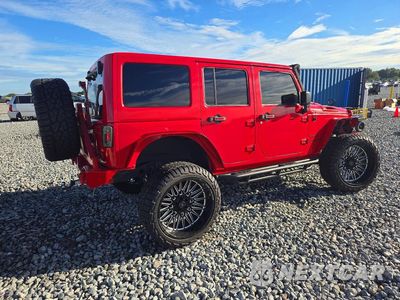 Trzecie zdjęcie samochodu z tyłu: 2017 JEEP WRANGLER UNLIMITED SPORT VIN:1C4BJWDG5HL591033 - miniatura
