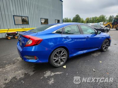 Trzecie zdjęcie samochodu z tyłu: 2019 HONDA CIVIC SPORT VIN:19XFC2F89KE201223 - miniatura
