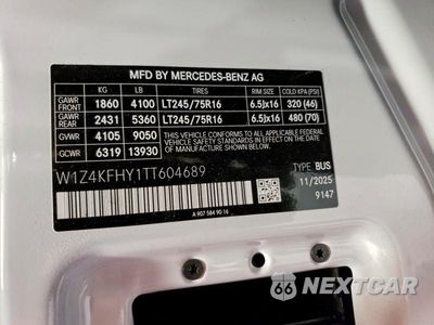 Zdjęcie 13 z 13 samochodu: 2026 MERCEDES-BENZ SPRINTER 2500 VIN:W1Z4KFHY1TT604689 - miniatura