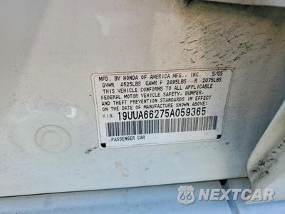 Zdjęcie 12 z 12 samochodu: 2005 ACURA TL VIN:19UUA66275A059365 - miniatura