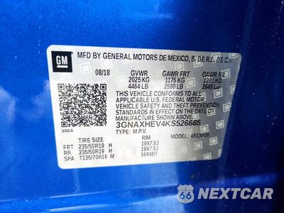 Zdjęcie 14 z 14 samochodu: 2019 CHEVROLET EQUINOX LS VIN:3GNAXHEV4KS526685 - miniatura